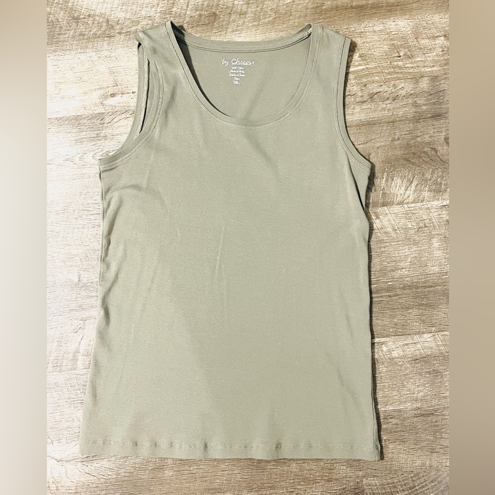 Olive Green Chico’s size 1 - medium tank top